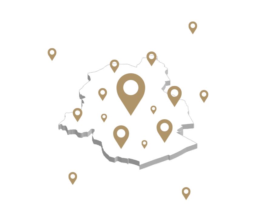 Carte de Bruxelles et sa périphérie desservies par VitraCare